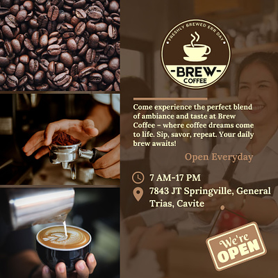 Brew Coffee design graphic design