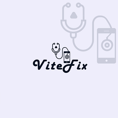 Health and phone Minimalist Custom logo design, vector template technology