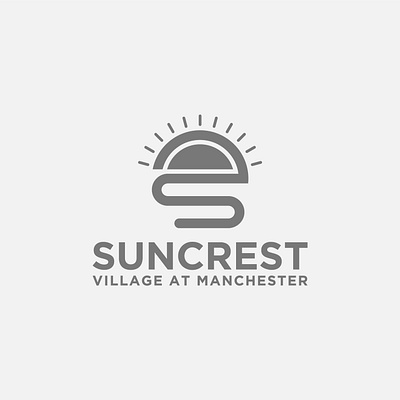 Sun Minimalist Custom logo design, vector template template