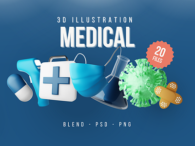Medical 3D Icon Pack 3d 3d icon 3d medical medical medical icon medicine