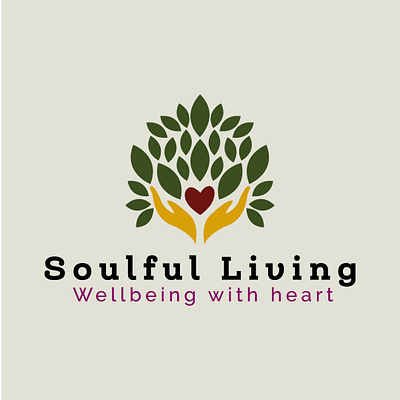 Soulful Living branding emblem graphic design logo logomark