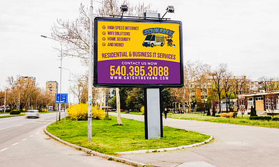 Yard Sign / Billboard Design for VAAN billboard design graphic design illustration yard yard sign