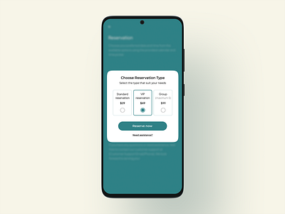 Reservation popup modal dailyui popup modal reservation simple ui design uidailychallenge