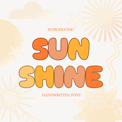 SUNSHINE FONT - CUTE FONT cute font font