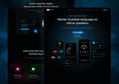 Language Learning Website Design mooc ui ux web design