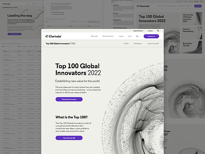 Top 100 Global Innovators 2022 branding content strategy digital design product ui ux web web design website