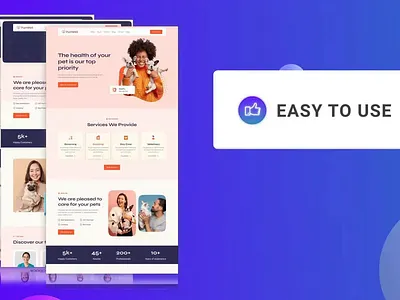 Pet Care Website Showreel animation cats dogboarding doggrooming doglife figma homepage landing page pet care pet lover petfood petgrooming pethealth petservices petsitter petsupplies puppy rkbabor showreel ui