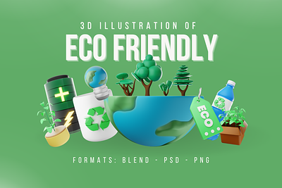 Eco Friendly 3D Icon Pack 3d 3d eco 3d icon 3d illustration eco eco friendly friendly go green icon green icon icon illustration