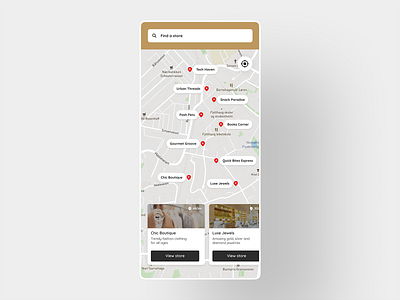 Store map dailyuichallenge locations store map ui design