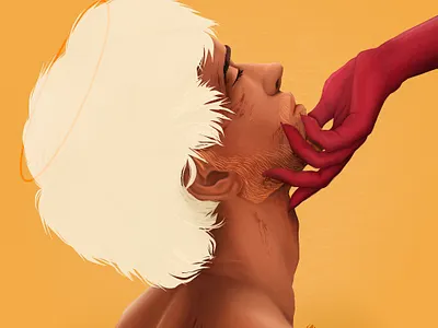 Illustration art creative illustration man