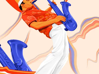 Illustration art creative illustration modern music song