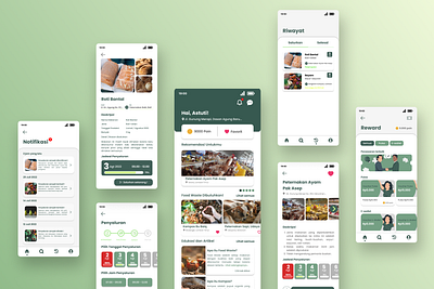 Henviro - Food Waste Management Mobile App app design figma food waste management mobile app ui ux