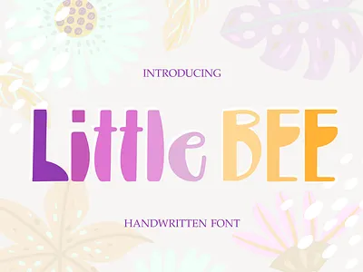 LITTLE BEE FONT - CUTE FONT cute font font