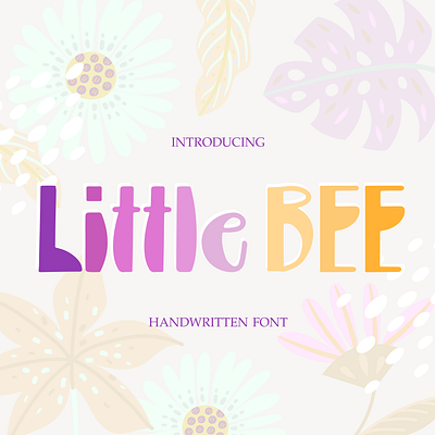 LITTLE BEE FONT - CUTE FONT cute font font