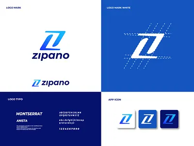 Zipano Modern Logo a b c d e f g h i j k l m n branding concept design geometric logo idea illustration letter mark lettering logo logo design logo designer logomark logotype minimal minimalist modern o p q r s t u v w x y z professional designer ui