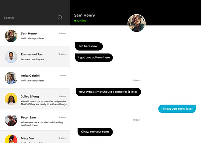 Chat Interface branding design ui ux