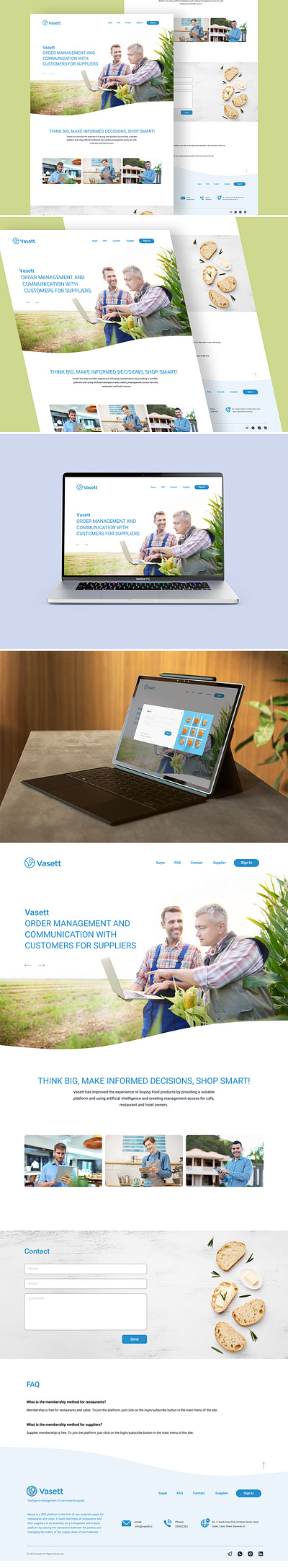 Vasett Landing page 2024 b2b branding creative figma illustration landing landing page logo sale startup trend ui uiux vector web