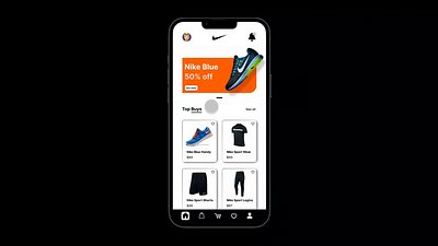 Nike Store App Design animation branding ui