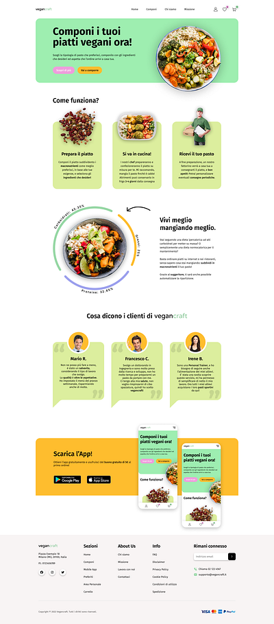 Vegancraft branding craft design desktop food meal project ui vegan vegetarian