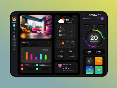 CLIMATE CONTROL APP UI branding graphic design logo motion graphics ui ux