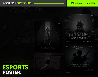 Poster Portfolio esport esports graphic design logo motion graphics poster pubg