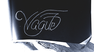 Daily Lettering Sketch - Vague abdelrahman elyamany decorative design design inspiration elyamanybeeh first draft graphic design hand lettering handlettering lettering lettering experiments lettering ideas lettering inspiration lettering styles minimalistic monoline traditional lettering typographic typography work in progress