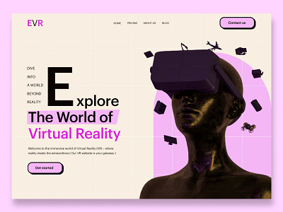 VR header Design best ui header design landing page modern header trendy short ui ux vertual reality website vr header vr shot vr trendy shot vr ui vr website website design website ui