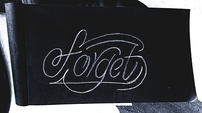 Daily Lettering Sketch - Forget abdelrahman elyamany daily sketch decorative design design inspiration elyamanybeeh graphic design hand lettering handlettering lettering lettering experiments lettering ideas lettering inspiration lettering styles minimalistic monoline traditional lettering typographic typography work in progress