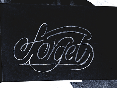 Daily Lettering Sketch - Forget abdelrahman elyamany daily sketch decorative design design inspiration elyamanybeeh graphic design hand lettering handlettering lettering lettering experiments lettering ideas lettering inspiration lettering styles minimalistic monoline traditional lettering typographic typography work in progress