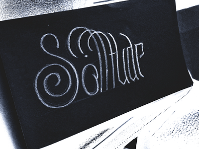 Daily Lettering Sketch - Solitude abdelrahman elyamany daily practice daily sketch decorative design design inspiration elyamanybeeh graphic design hand lettering lettering lettering experiment lettering ideas lettering inspiration lettering style minimalistic monoline traditional lettering typographic typography work in progress