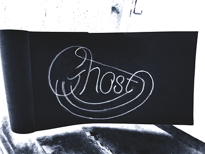 Daily Lettering Sketch - Ghost abdelrahman elyamany daily practice daily sketch decorative design design inspiration elyamanybeeh graphic design hand lettering lettering lettering experiments lettering ideas lettering inspiration lettering styles minimalistic monoline traditional lettering typographic typography work in progerss