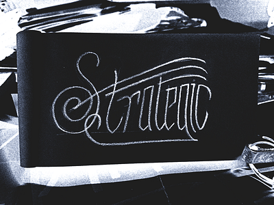 Daily Lettering Sketch - Strategic abdelrahman elyamany daily practice daily sketch decorative design design inspiration elyamanybeeh graphic design hand lettering lettering lettering experiments lettering ideas lettering inspiration lettering styles minimalistic monoline traditional lettering typographic typography work in progress