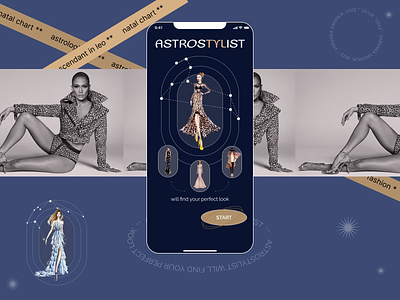 ASTROSTYLIST - mobile app for your stylish looks application astrology astrostylist clothes design fashion figma graphic design illustration mobileapp natalchart research style ui ux