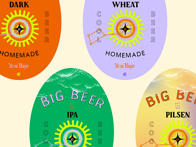 Big Beer Packaging Design astronomy beer branding design graphic design label logo london designer packaging packaging design typography ursa major vector