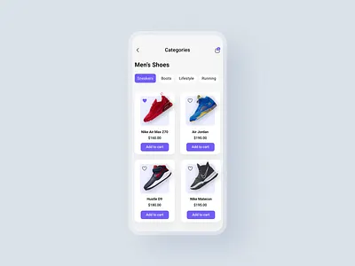 Nike Shoes App Design addidas branding clean daily ui daily ui challenge e comerce ios iphone iphone 14 iphone 15 minimal mobile mobile app nike online shoes sport store trendy ui