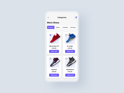Nike Shoes App Design addidas branding clean daily ui daily ui challenge e comerce ios iphone iphone 14 iphone 15 minimal mobile mobile app nike online shoes sport store trendy ui