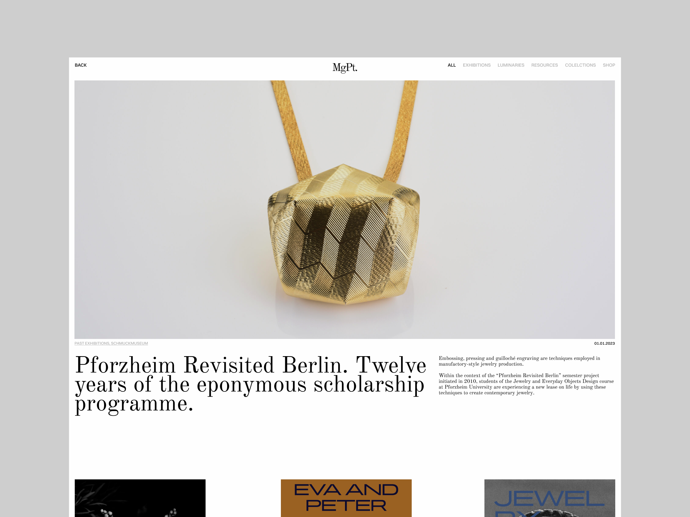 MgPt. — 1/2 blog design grid high end layout minimalism ui uiux web web design