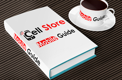 Cell Store Mobile Guide Mockup book cover design book design mobile store mug design new cover design