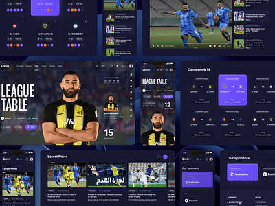 Sports News Project app design entertainment football game gaming website landing page live sports news web news website project sports sports web ui ux web web app web design webdesign website