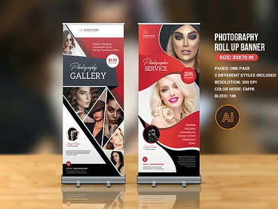 Photography Roll-Up Banner advertising advertising banner banner template business business rollup clean illustrator template marketing photographer photographer rollup photography banner photography marketing photography rollup poster professional photographer roll up roll up banner rollup rollup banner studio