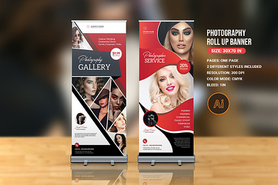 Photography Roll-Up Banner advertising advertising banner banner template business business rollup clean illustrator template marketing photographer photographer rollup photography banner photography marketing photography rollup poster professional photographer roll up roll up banner rollup rollup banner studio