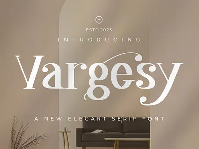 Vargesy - Elegant Serif Font font