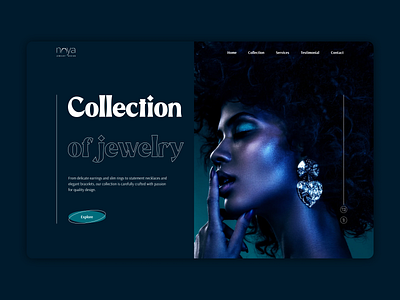 Collection of jewelry | First Screen figma first screen hero section web design