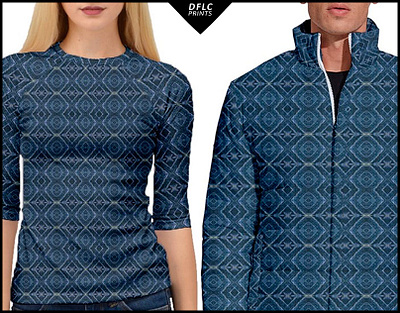 Geometric Chic Blue Print Collection blue chic geometric prints surface design surface patterns textile design textile patterns
