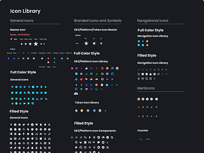 Cielo Design System: Atoms - Icon Library bloc blockchain branding design library design system ethereum graphic design icons logo marketing collateral ui uikit vector