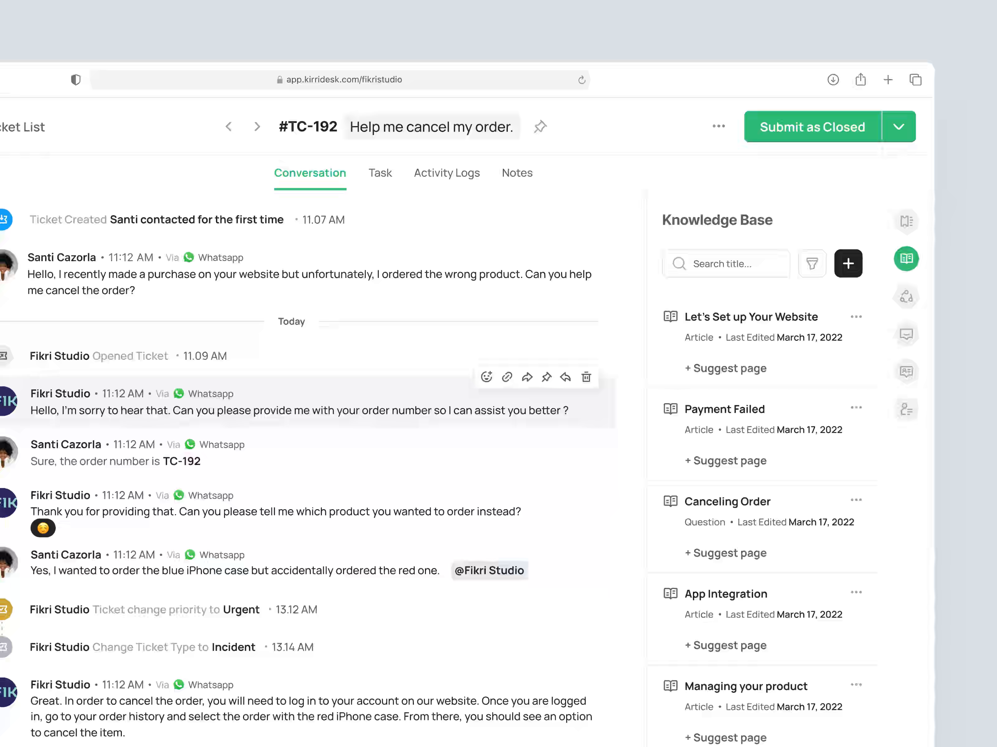 Example of Product Design For Saas