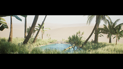 Oasis by Kwik (An Unreal 'Daily' Environment) 3d cgi design environment megascans unreal engine
