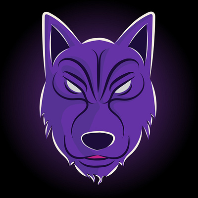 Purple Wolf 3d animation branding graphic design logo motion graphics ui