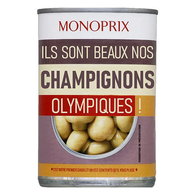 Campagne des JO, Monoprix adobe branding graphic design logo mockup photoshop