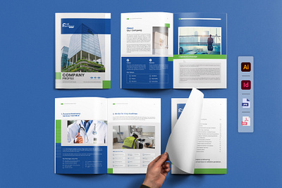 Company Profile (ملف الشركة) brochure design proposal design